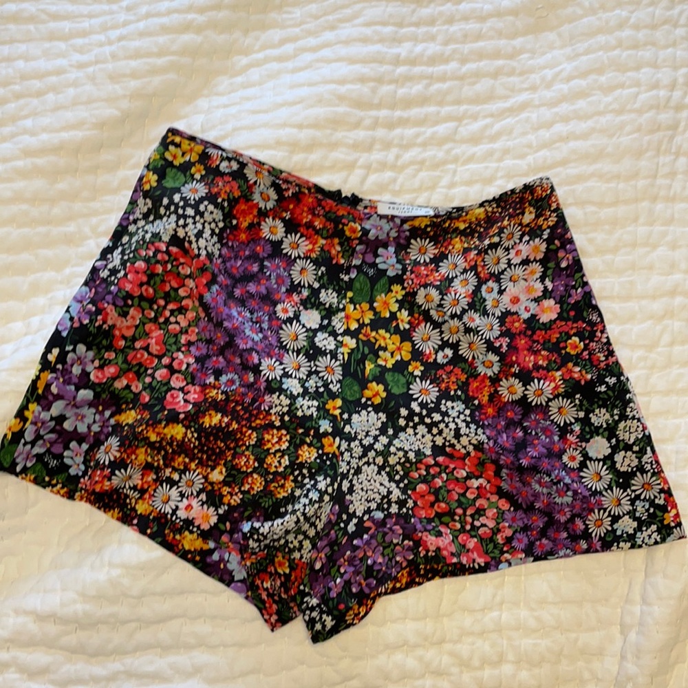 Silk Floral Shorts